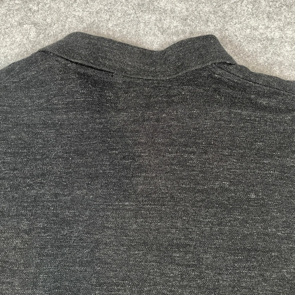 Polo Ralph Lauren Mens Polo Shirt Medium Long Sleeve Heathered Charcoal Gray